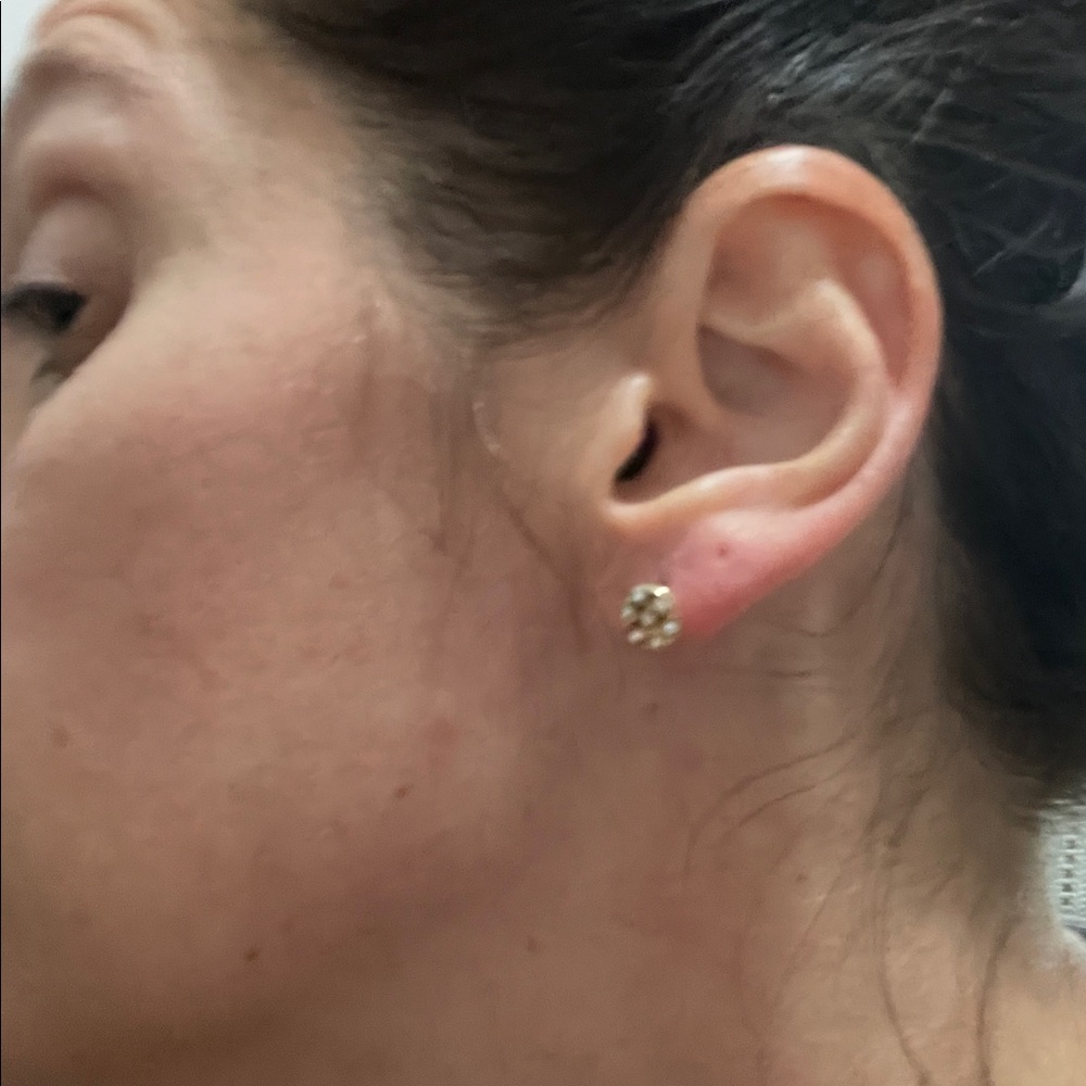 Gold Sparkle Earrings - Picture 11 of 11